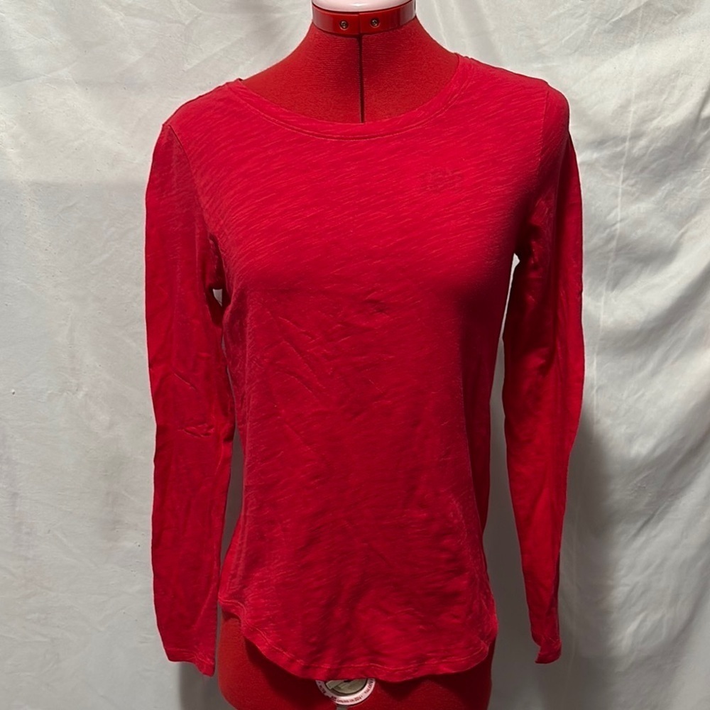 Joe Fresh Red Long Sleeve Tee Shirt XS227
